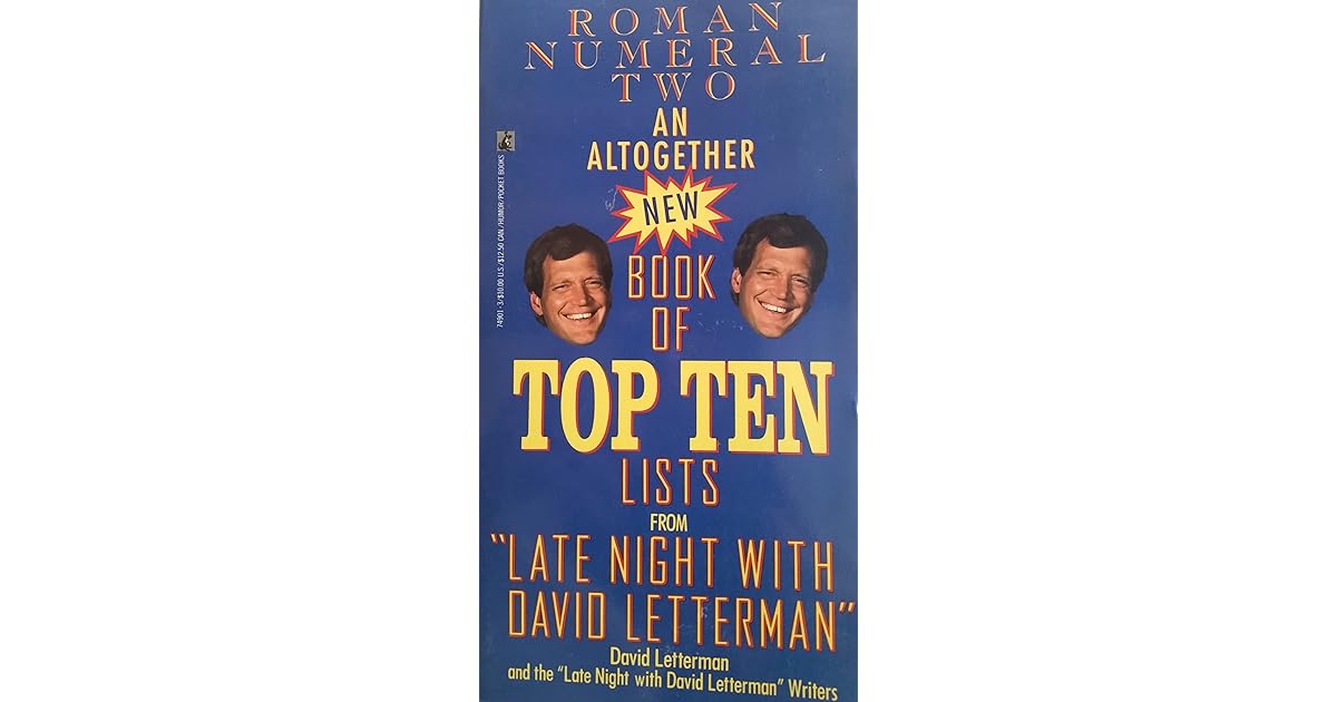 An Altogether New Book of Top Ten Lists from Late Night With David