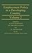 Employment Policy in a Developing Country: A Case-Study of India