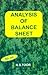 Analysis of Balance Sheet