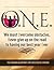 The O.N.E. Book by Constance Carter
