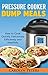 Pressure Cooker Dump Meals: How to Cook Quickly, Deliciously, Efficiently and Healthily