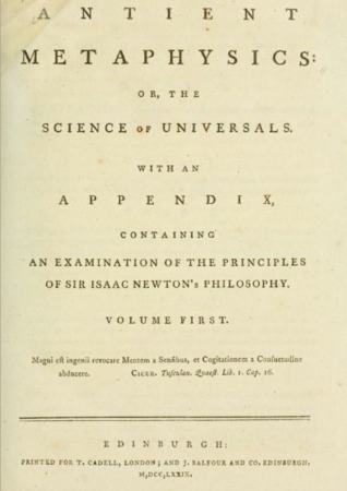 Antient Metaphysics: or The Science of Universals (Hardcover)