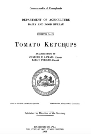 Tomato Ketchups 1914 (Hardcover)