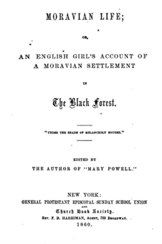 Moravian life; or, An English girl's account of a Moravian settlement in the Black forest [by B ... (Hardcover)
