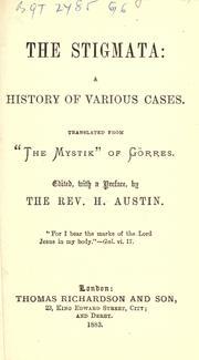 The Stigmata: A History of Various Cases (Hardcover)