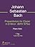 Praeambulum for Clavier in D Minor by Johann Sebastian Bach