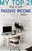 My top 21 ways to make Passive Income online
