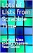 Scrabble Word Lists to Help...