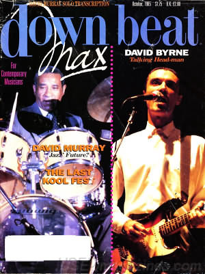 1985 down beat Magazine - Max Roach / David Byrne