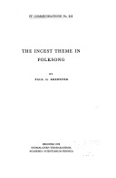 The Incest Theme in Folksong (Paperback)