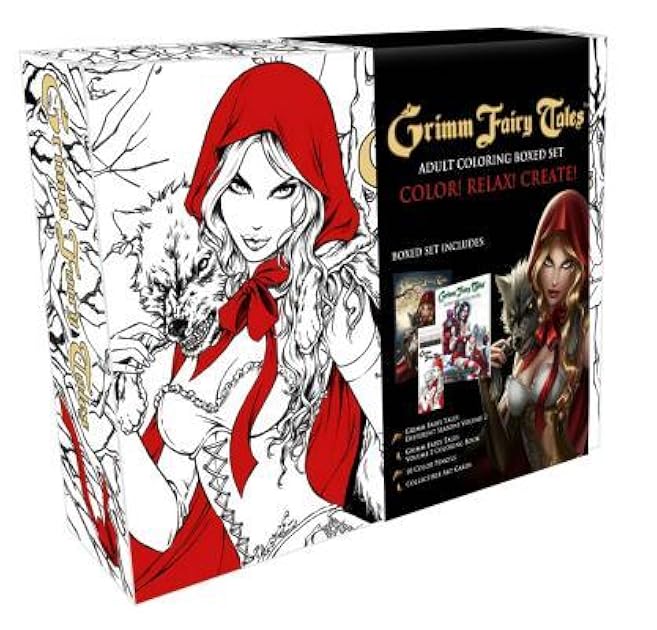 Grimm Fairy Tales Coloring Book Box Set