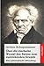 Über die vierfache Wurzel des Satzes vom zureichenden Grunde: Eine philosophische Abhandlung (German Edition)
