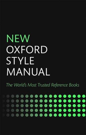 New Oxford Style Manual (Hardcover)