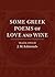 Some Greek Poems of Love an...
