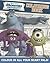 disney pixar monsters university colouring book