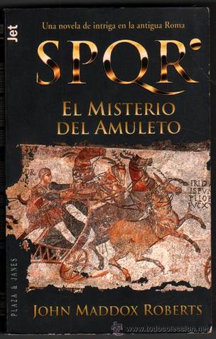 Portada de El misterio del amuleto, de John Maddox Roberts
