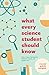 What Every Science Student Should Know (Chicago Guides to Academic Life)
