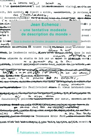 Jean Echenoz : « une tentative modeste de description du monde »