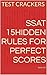 SSAT 15 Hidden rules for perfect scores: TEST CRACKERS (SSAT TEST CRACKERS Book 1)