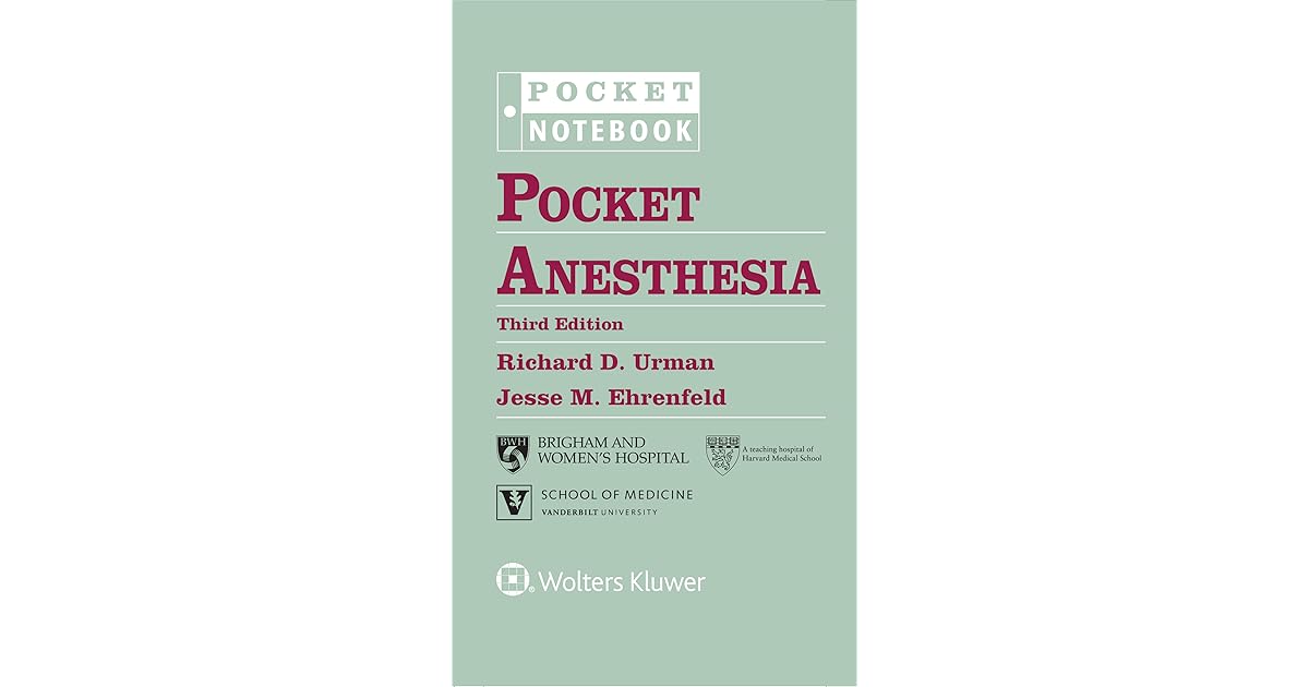 Pocket Anesthesia by Richard D. Urman