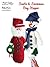 Crochet Pattern Santa and Snowman Bagkeepers PA251-R