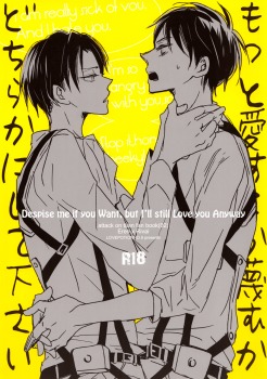 Shingeki no Kyojin dj - もっと愛するか蔑むかどちらかにして下さい [Motto Aisuru ka Sagesumu ka Dochira ka ni Shite Kudasai | Despise Me if You Want, but I'll Still Love You Anyway]