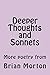 Deeper Thoughts and Sonnets