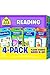 School Zone Reading 4-Pack Flash Cards: 224 Cards, Preschool, Kindergarten, 1st Grade, Sight Words, Phonics Made Easy, Word Families, Picture Words, High-Frequency Words, Beginning Reading, Rhyming, Ages 4+