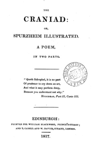 The Craniad: or Spurzheim Illustrated, a poem in two parts (Hardcover)