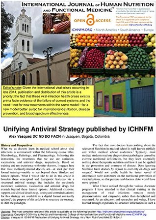 Unified Antiviral Strategy: Integration of Antiviral and Immune Nutrition, Botanical Medicines, Osteopathic Manipulative Medicine: International Journal of Human Nutrition and Functional Medicine (Kindle Edition)