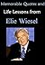 Memorable Quotes and Life Lessons from ELIE WIESEL (Night)