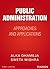 Public Administration: Appr...