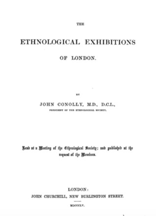 The Ethnological Exhibitions of London (Hardcover)