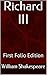 Richard III: First Folio Ed...