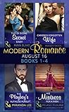 Modern Romance August 2016 Books 1-4: The Di Sione Secret Baby / Carides's Forgotten Wife / The Playboy's Ruthless Pursuit / His Mistress for a Week