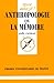 Anthropologie de la memoire