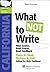 What Not To Write: Ca Bar Exam Essay Book (Lawtutors California Bar Exam Essay Book)