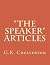 "The Speaker" Articles