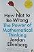 How Not To Be Wrong - The Power of Mathematical Thinking