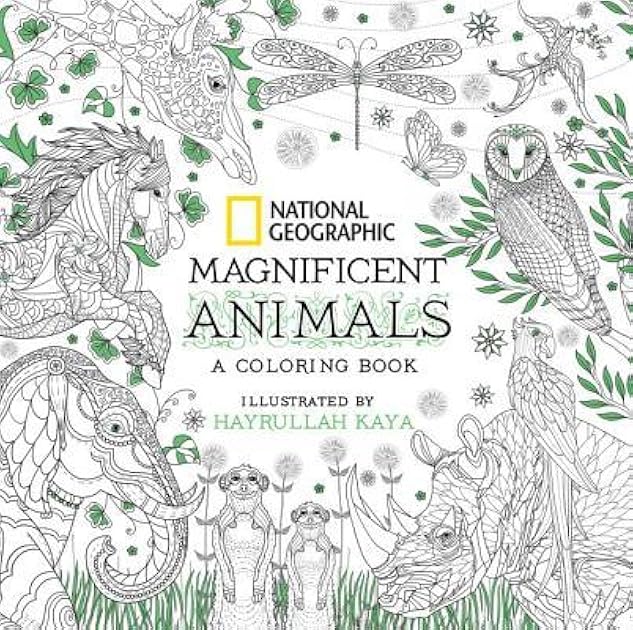 National Geographic Magnificent Animals: A Coloring Book