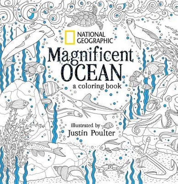 National Geographic Magnificent Ocean: A Coloring Book
