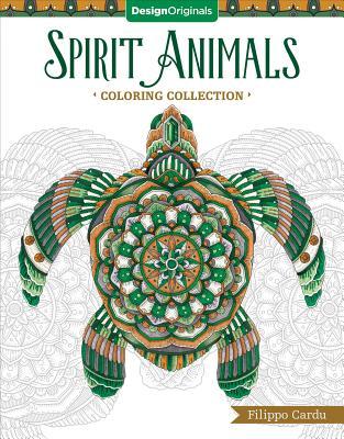 Spirit Animals (Design Originals) Relaxing Adult Coloring Book with Intricate Designs - Sloth, Butterfly, Cat, Bear, Fish, Horse, Owl, Eagle, Dolphin, and More