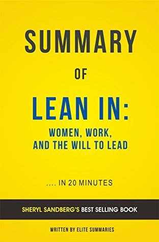 Capa do Livro Summary of Lean In: by Sheryl Sandberg | Includes Analysis