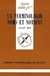 La terminologie : noms et notions