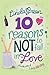 10 reasons not to fall in love