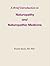 A Brief Introduction to Naturopathy and Naturopathic Medicine