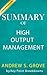 Summary High Output Management by Andrew S. Grove | Breakdown & Key Point Analysis