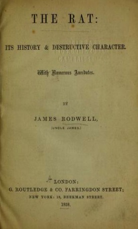 The Rat: Its History and Destructive Character (Hardcover)