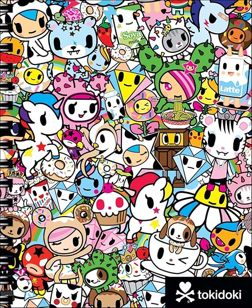 tokidoki Sketchbook with Spiral - Hardcover Blank Sketch Book, 9 x 11-Inches