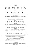 The Phoenix - An Essay Being an Attempt to Prove from History... by John Goodridge